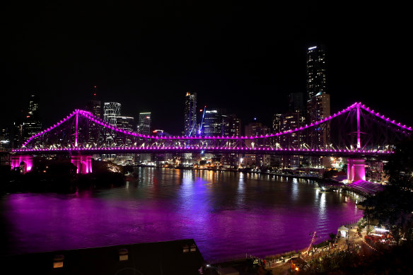 Brisbane’s Story Bridge, Brisbane City Hall and the Roma Street and South Bank Parklands will be lit up pink on Friday in memory of Hannah Clarke and her children.