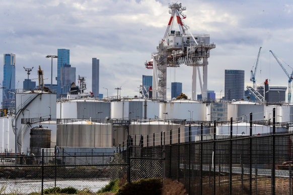 The state government estimates 11,000 trucks travel through the City of Maribyrnong a day to and from the Port of Melbourne.