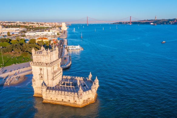 Torre de Belem in Lisbon, Portugal,