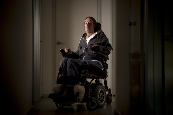 Chris Karadaglis was left paralysed from the neck down.