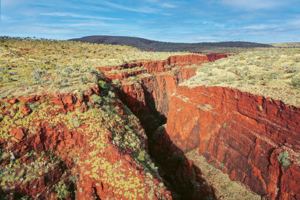 Gorges in Karijini National Park, the Pilbara, Western Australia.