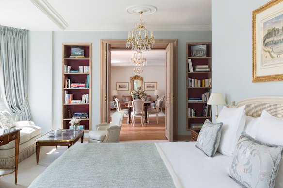 Le Bristol’s Lumiere suite, €15,000 a night plus tax.