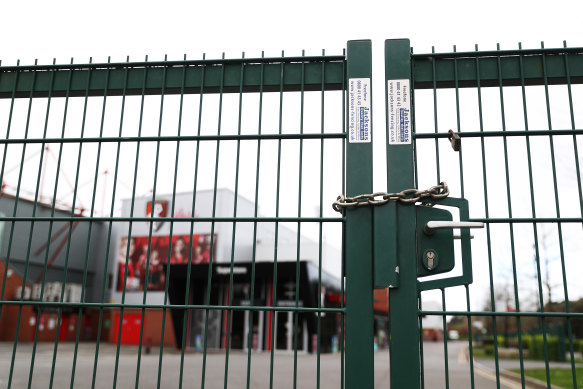 The gates are shut at Bournemouth FC, who have had a player test positive to coronavirus.