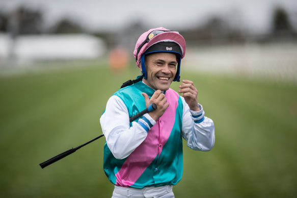 Jockey Michael Walker is riding Caulfield Cup favourite Finche in Saturday's race.