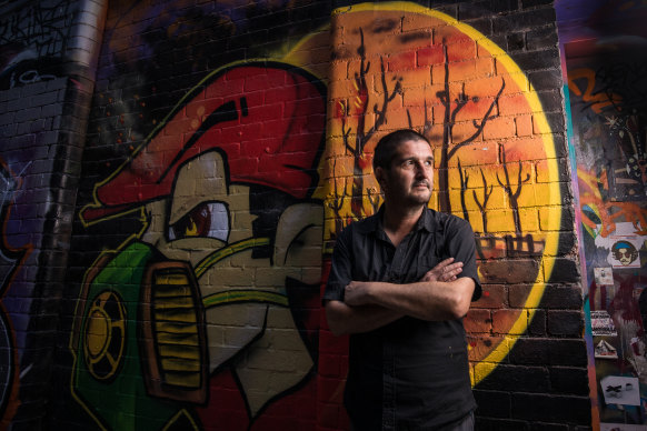 Artist Adrian Doyle said the development proposal was typical of developer’s disregard for Melbourne’s street art. 