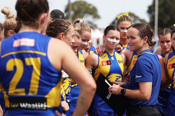West Coast AFLW coach Daisy Pearce 