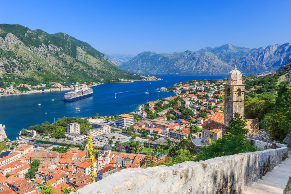 Approaching Kotor by sea in a cruise of Montenegro is among my travel highlights.