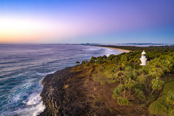 Fingal Head greets sunrise moments after neighbouring Cape Byron on the NSW North Coast.