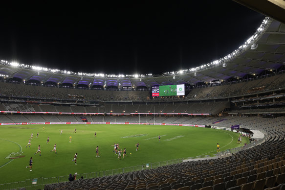 Optus Stadium last week.