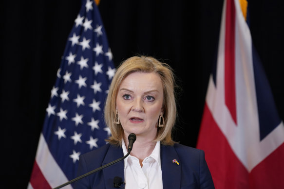 British Foreign Secretary Liz Truss.