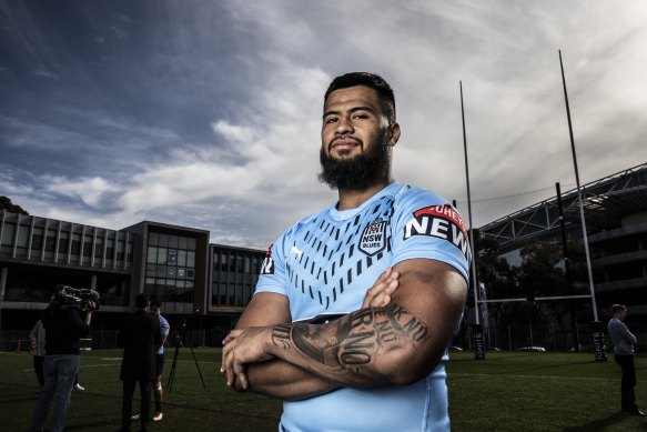 NSW and Brisbane enforcer Payne Haas has had plenty on his plate of late.