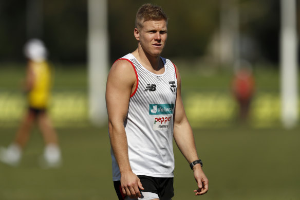 Injured Saint Dan Hannebery.