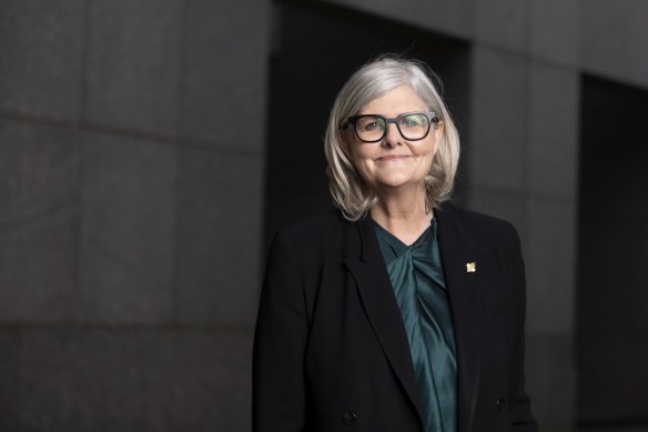 Sam Mostyn says structural barriers and life choices mean many women in their 40s and 50s experience financial hardship.