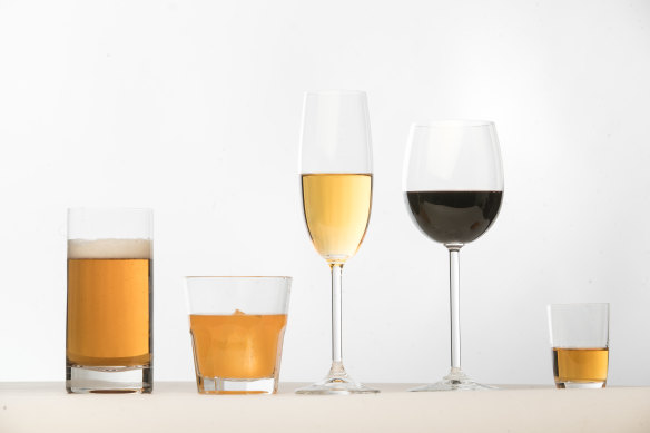 Some cancers are associated with drinking alcohol.