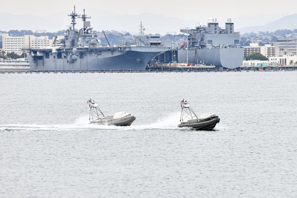 Global autonomous reconnaissance craft (GARC) from Unmanned Surface Vessel Squadron (USVRON) 3.