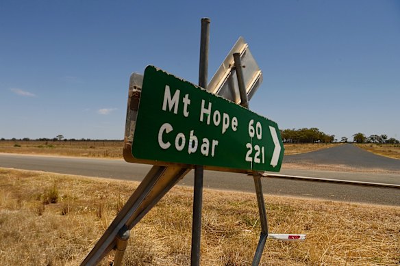 Mount Hope is about an hour from Lake Cargelligo, where the alleged murders took place. 