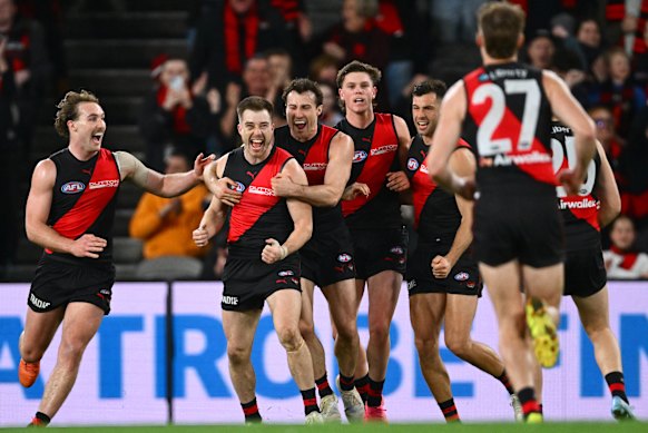 Essendon fell just short of beating Port Adelaide in the final round of the season. 