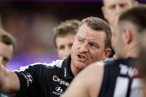 Despite the loss to the Lions, Carlton coach Michael Voss was pleased with his side’s last-quarter fightback.
