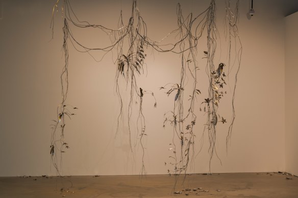 Vista da instalação de Ciudad Jardín (Orchidaceae) de Álvaro Urbano, 2025. 