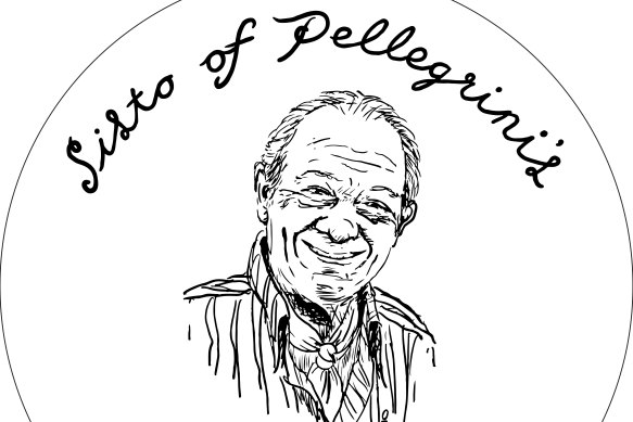 A plaque for Pellegrini's co-owner Sisto Malaspina.