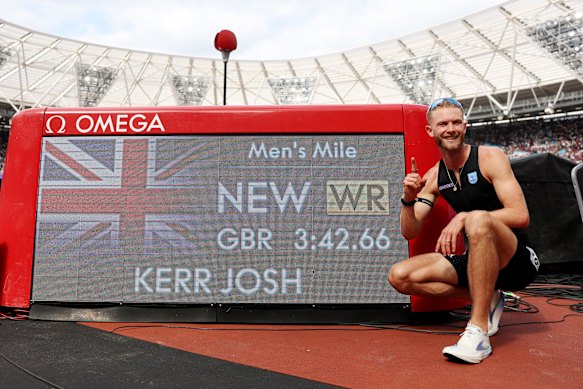 Mile world record holder Josh Kerr is Scotland’s poster boy of the Glasgow Games.
