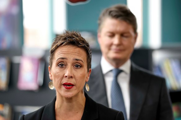 State Education Minister Gabrielle Williams and Premier Ben Carroll.