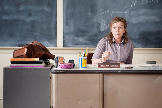 Frances McDormand as Olive Kitteridge in the TV miniseries Olive Kitteridge. 