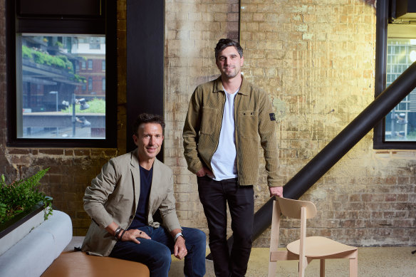 Afterpay co-founders Anthony Eisen (left) and Nick Molnar say that going cashless appears to be a question of when, not if.