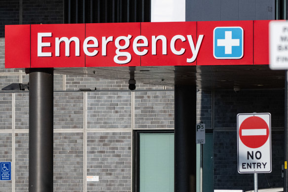 The incident occurred at Blacktown Hospital emergency department.