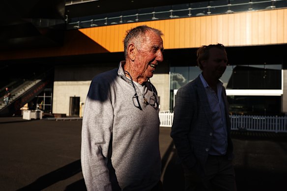 John Singleton was among the attendees at the meeting to decide the future of Rosehill, but walked out early.