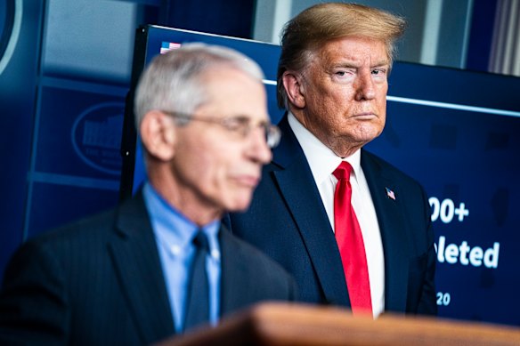 Opinion polls routinely showed two-thirds of Americans trusted Fauci during the pandemic compared to barely a quarter who trusted the president. 