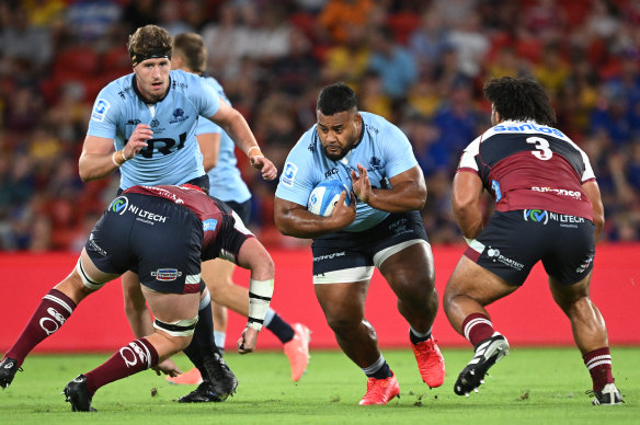 Taniela Tupou will start on the Waratahs bench for the first time this season.