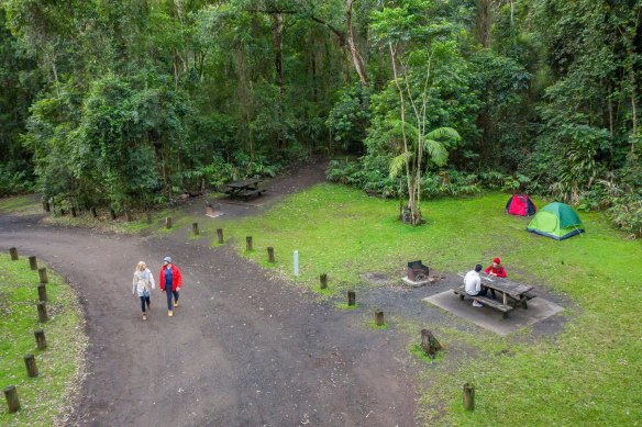 Sheepstation Creek Campground is in the heart of a UNESCO World Heritage area.