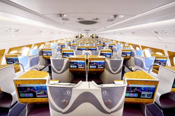 You can fly Emirates business class to Europe at a bargain price from Manila.