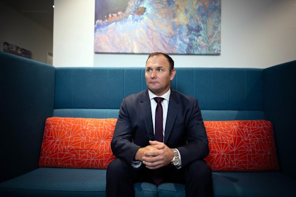 CI Minerals Managing Director David Boshoff in the company’s Perth office.