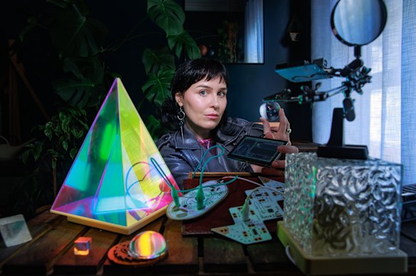 “All of us have enormous amounts of technology in our lives. If you’re a creative person, it can be frustrating how prescribed everything is,” says Bracken.
