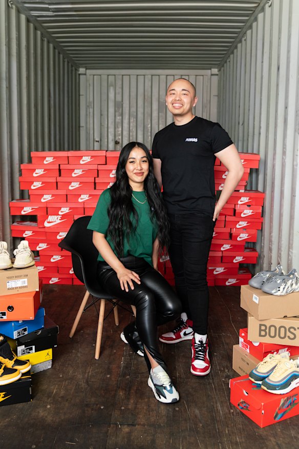 Pushas co-founders Justin Truong and Sandy Li.