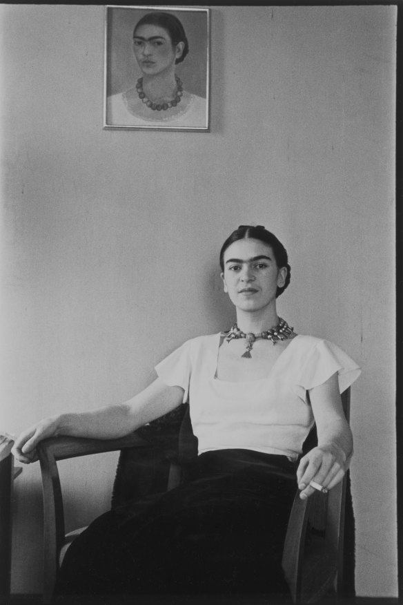 Frida at the Barbizon Plaza Hotel, New York, in 1933.