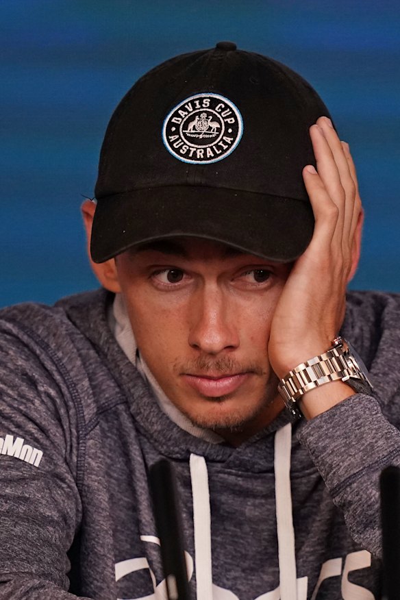 Alex de Minaur is recovering from an abdomen injury and has been forced to sit out the Australian Open.