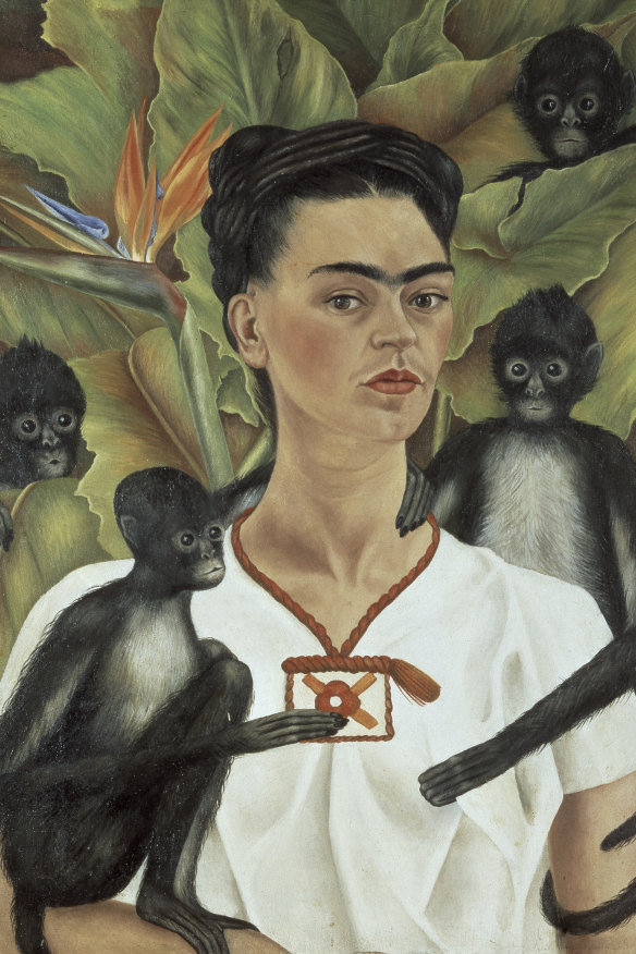 Self-Portrait with Monkeys, 1943.