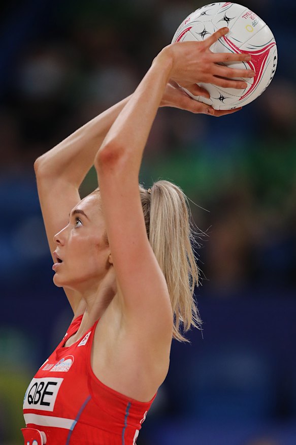 Helen Housby made 10 super shots, but it wasn’t enough for the Swifts to down the Fever.