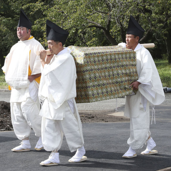 A rice offering to be used in November's thanksgiving ceremony. 