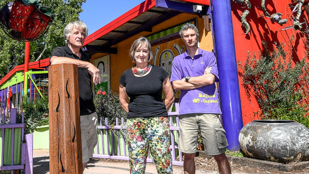 Bulleen Art and Garden owners Bruce and Meredith Plain, and chief executive Paul McMorran, are campaigning against the business being closed to make way for North East Link. 