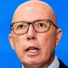 Opposition leader Peter Dutton has vowed to significantly outspend Labor on defence. 