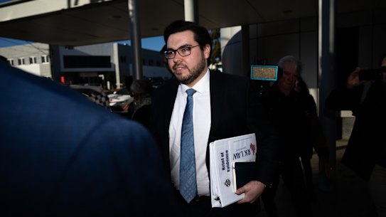 Bruce Lehrmann before a Queensland court last year.