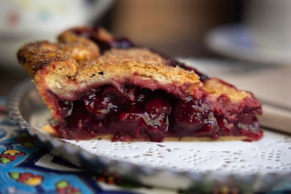 Sour cherry pie.