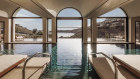 The spa and indoor-outdoor pool.