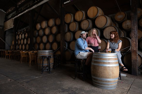 Wildflower co-owners Topher and Bernadette Boehm with hospitality director Nemesia Dale-Cully.