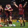Queensland Reds celebrate victory.