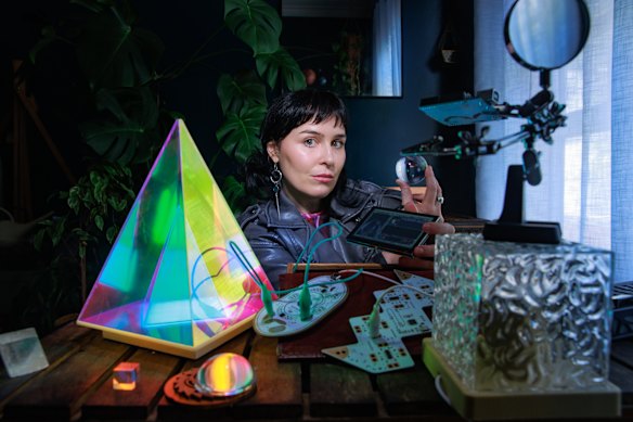 Geelong-based artist Laura Alice is building her own cyberdecks - customisable, portable computers.